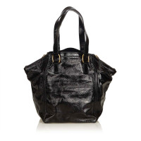 Yves Saint Laurent Patent Leather Downtown Tote