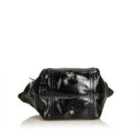 Yves Saint Laurent Patent Leather Downtown Tote