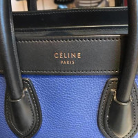 Céline Luggage Nano aus Leder in Schwarz