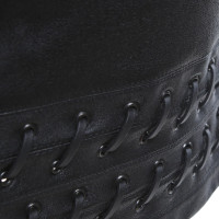 Dimitri Leather skirt in black