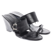 Salvatore Ferragamo Sandals Leather in Black