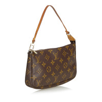 Louis Vuitton Pochette Mini aus Canvas in Braun