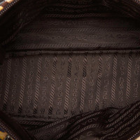 Prada Bedruckte Schultertasche aus Wolle