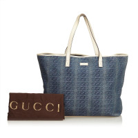 Gucci Double G Denim Tote Bag