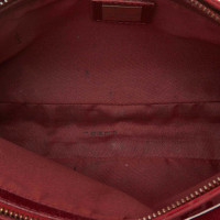 Fendi Baguette Bag Micro aus Canvas in Rot