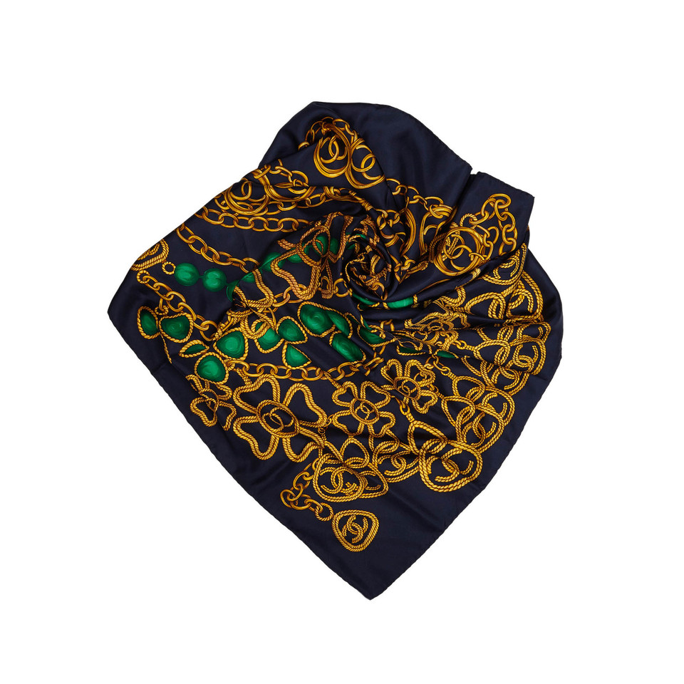 Chanel Catena stampa seta foulard