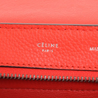 Céline Trapeze Medium in Pelle in Rosso