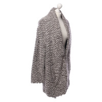 Iq Berlin Knitted coat in grey / white