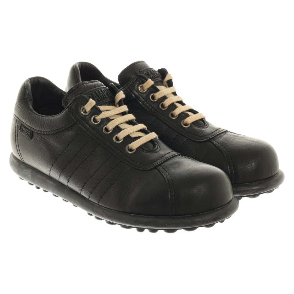 Camper Sneaker in Pelle in Nero