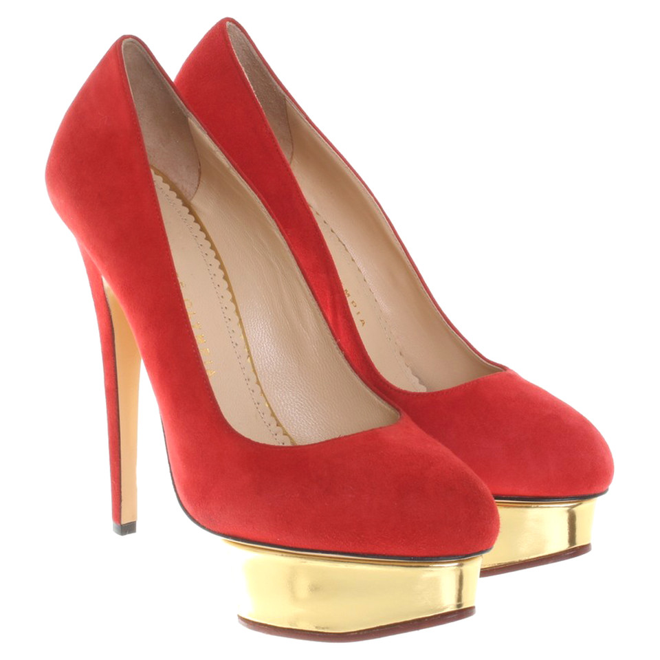 Charlotte Olympia High Heels in red