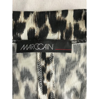 Marc Cain Robe en soie à imprimé léopard