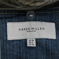 Karen Millen Jeansweste in Blau