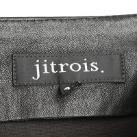Jitrois Schwarze Hose aus Glattleder