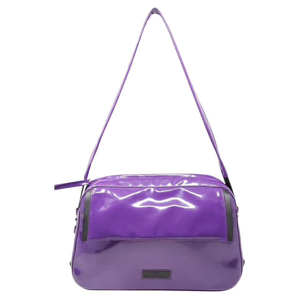 Balenciaga Handtasche aus Lackleder in Violett