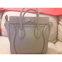 Céline Luggage Nano Leather in Grey