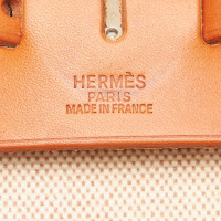 Hermès Herbag 39 aus Canvas in Beige
