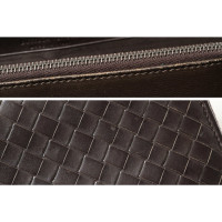 Bottega Veneta Intrecciato Zip Around Leather Wallet