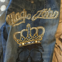 John Galliano Jeans mit Stickerei 