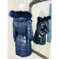 Other Designer Mala Mati - coat with fox fur trim