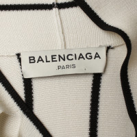 Balenciaga Robe en noir et blanc