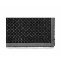 Louis Vuitton Monogram-Shine-Tuch in Schwarz/Silber