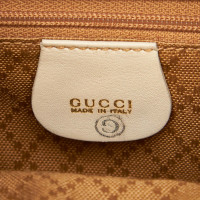 Gucci Bamboo Backpack en Cuir en Blanc
