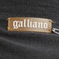 John Galliano vestito lavorato a maglia in blu scuro