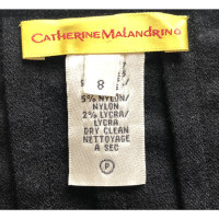Catherine Malandrino Black midi skirt with folds 