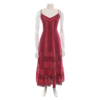Love Shack Fancy Kleid aus Baumwolle in Rot