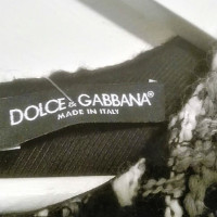 Dolce & Gabbana Tweekleurige jurk in bouclé-wol van wolmix