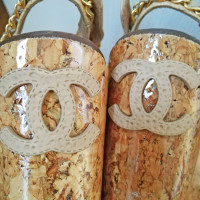 Chanel chanel gold sandals