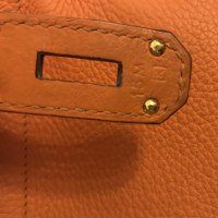 Hermès Birkin Bag 40 Leather in Orange