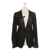 Ann Demeulemeester Leather jacket in black