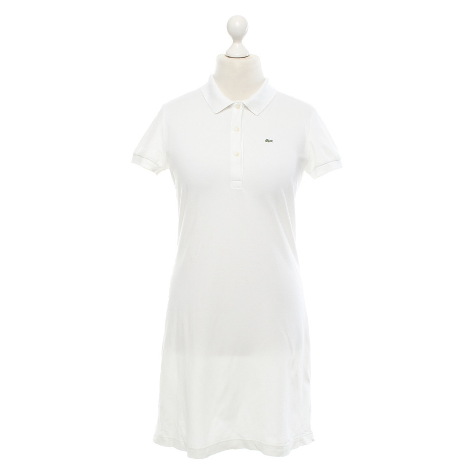 Lacoste Kleid aus Jersey in Weiß