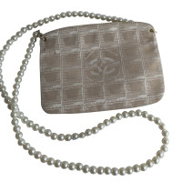 Chanel Clutch Bag Cotton in Beige