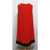 Akris Rode mouwloze jurk