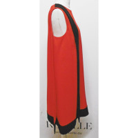Akris Rode mouwloze jurk