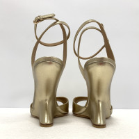Salvatore Ferragamo Golden sandals US8