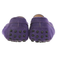 Tod's Slippers/Ballerinas Suede in Violet