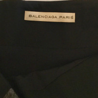 Balenciaga Jupe en laine grise noire