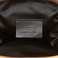 Gucci Beaded Nylon Bamboo Handbag