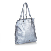 Burberry Metallic Leren Tote Bag