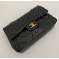 Chanel Flap Bag aus Leder in Schwarz