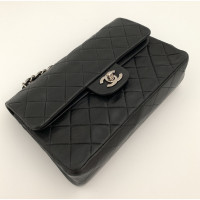 Chanel Classic Flap Bag Leer in Zwart