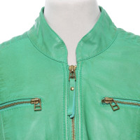 Arma Giacca/Cappotto in Pelle in Verde