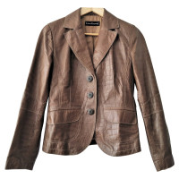 Luisa Cerano Jacket/Coat Leather in Brown