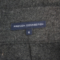 French Connection jupe en laine grise