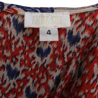 Anna Sui blouse en soie avec imprimé graphique