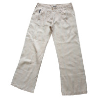 Armani Jeans Trousers Linen in Beige