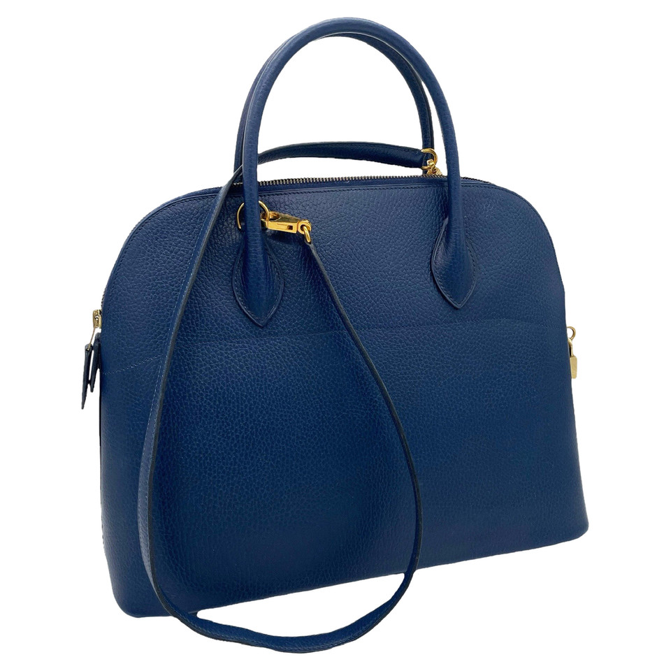 Hermès Bolide 35 Leather in Blue